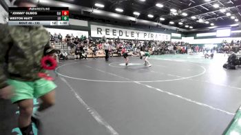 132 lbs Champ. Round 1 - Johnny Olmos, San Luis Obispo vs Weston Hiatt, Liberty (Madera)