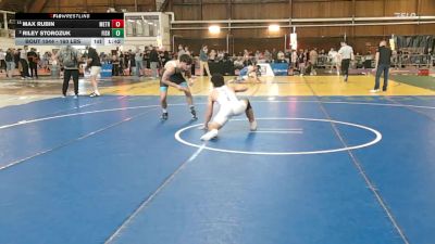 160 lbs Round Of 16 - Max Rubin, Metrowest United vs Riley Storozuk, Fisheye