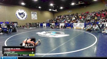 106 lbs Cons. Round 3 - Ceaser De La Rosa, Caruthers vs Dominic Day, St. Joseph (Santa Maria)