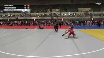 110 lbs Cons. Semi - Brady Oleson, Winneconne Youth Wrestling vs Ben Lange, Rushford-Peterson