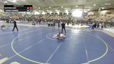 85 lbs Cons. Round 1 - Wesley Barnes, Grindhouse vs Matthew Leiby, Blackman Wrestling