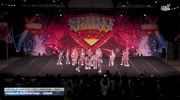 Famous Superstars - Icons [2026 L3 Junior - D2 - Medium Day 1] 2026 Spirit Sports Myrtle Beach Nationals