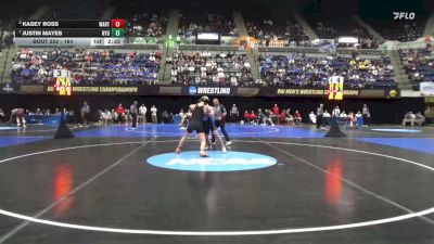 184 lbs Quarterfinal - Justin Mayes, NYU vs Kasey Ross, Wartburg