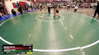 100 lbs Cons. Round 1 - Salina Ramos, Los Banos vs CHRISTAL SAND, Silver Creek