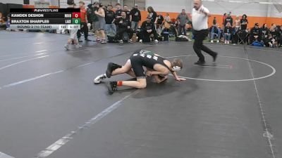 105 lbs Round 2 (10 Team) - Braxton Sharples, Lake WC vs Kamden DeShon, Neighborhood Wrestling