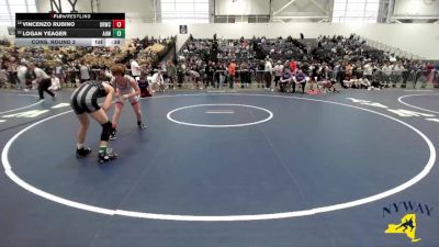 138 lbs Cons. Round 3 - Logan Yeager, All Heart Wrestling vs Vincenzo Rubino, Deep Roots Wrestling Club