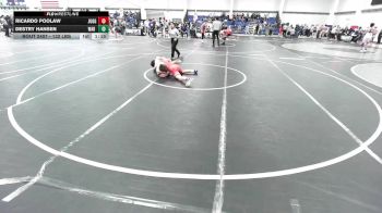 132 lbs Round Of 16 - Ricardo Poolaw, Juggernaut WC vs Destry Hansen, WAR Wrestling Club