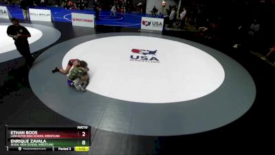 57 lbs Semifinal - Daniel Larsen, Minarets Wrestling Club vs Eczequiel Jaurrieta, California