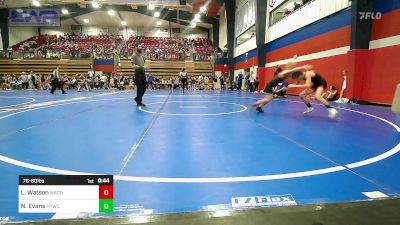 76-80 lbs Rr Rnd 3 - Landon Watson, Wagoner Takedown Club vs Nolan Evans, Hilldale Youth Wrestling Club