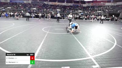 138 lbs Round Of 16 - Zane Dubes, Centralia Panthers vs Kael Romero, The Community