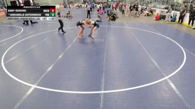 Junior Girls - 155 lbs Champ. Round 1 - Abby Keating, MO West Championship Wrestling Club vs Annabelle Gutormson, Pursuit Wrestling Minnesota