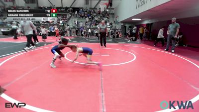 52 lbs Final - Miles Sanders, Team Tulsa Wrestling Club vs Gerami President, Victory Youth Wrestling