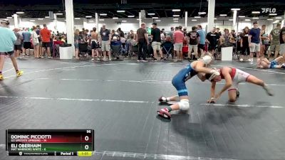 96 lbs Round 3 (6 Team) - Dominic Picciotti, U2 Upstate Uprising vs Eli Oberhaim, Mat Warriors White