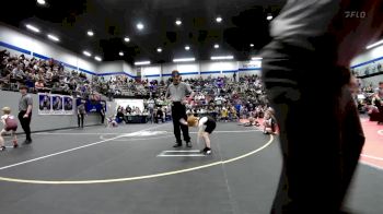 40 lbs Consi Of 8 #2 - Dante Smith, Sulphur Youth Wrestling Club vs Parker Belcher, Noble Takedown Club