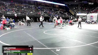 120 Class 4 lbs Champ. Round 1 - Kamdon VonHolten, Raymore-Peculiar vs Luke Steffens, Fort Osage