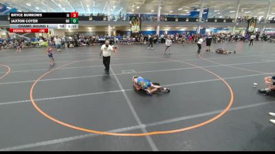 85 lbs Champ. Round 1 - Jaxton Coyer, Unattached vs Bryce Burrows, Alpha Elite