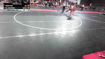 240 lbs Cons. Semi - Owen Aus, Hortonville vs Eli Chatfield, Brown Deer Jr Falcons Wrestling Club