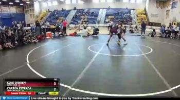 132 lbs Round 7 (8 Team) - Carson Estrada, Team Osceola vs Cole O`Brien, Black Hive