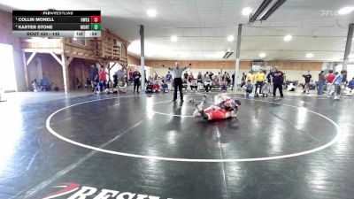145 lbs Semifinal - Collin Monell, Owego vs Karter Stone, Montoursville
