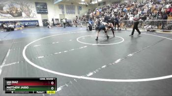 126 lbs Cons. Round 1 - Matthew Jasso, La Quinta vs Ian Diaz, Troy