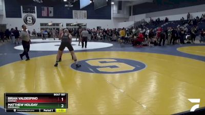 190 lbs Quarterfinal - Matthew Holiday, Esperanza vs Brian Valdespino, Downey