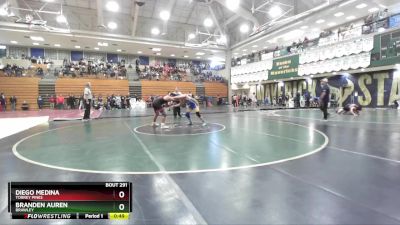 150 lbs Quarterfinal - Branden Auren, Brawley vs Diego Medina, Torrey Pines