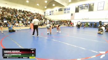 120 lbs Quarterfinal - Enrique Sermeno, Friendly Hills Wrestling Club vs Tarun Harrington, Alta Loma HS