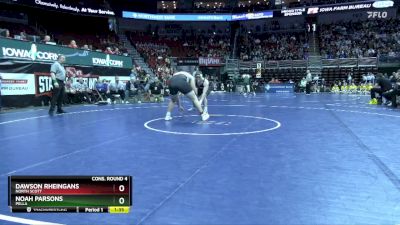 3A-285 lbs Cons. Round 4 - Dawson Rheingans, North Scott vs Noah Parsons, Pella