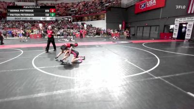 95 lbs Quarterfinal - Payton Peterson, Freedom Girls Wrestling vs Serina Pattridge, Neenah Youth Wrestling