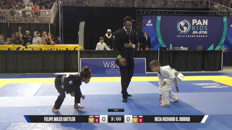 Reza Richard S. Siddiqi vs Felipe Miles Sattler 2025 Pan Kids Jiu-Jitsu IBJJF Championship
