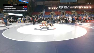 132 lbs Cons. Sub-rd Of 16 - Aidan Yarussi, NJ vs Geronimo Rivera, UT