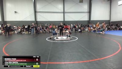 92 lbs Semifinal - Rorek Foss, Team Aggression Wrestling Club vs Colten Smith, CNWC Concede Nothing Wrestling Club