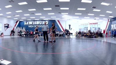 114 lbs Quarterfinals (8 Team) - Alania Thompson, Saltillo High Schools Girls vs Kitana Mitchell, Corinth High School