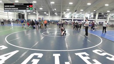 91 lbs Round Of 32 - Javier Barry, New England Gold WC vs Edward Dunham, Belfast