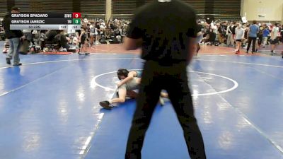 50 lbs Rr Rnd 3 - Grayson Spadaro, South Side Wrestling Club - K3 vs Grayson Janezic, Triumph Trained K3