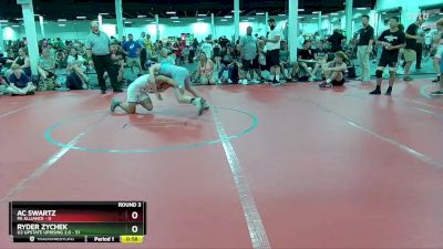 120 lbs Round 3 (6 Team) - Ryder Zychek, U2 Upstate Uprising 2.0 vs AC Swartz, PA Alliance