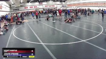 83 lbs Round 3 - Wyatt Hueftle, Hawk vs Colton Strange, Millard South Wrestling Club