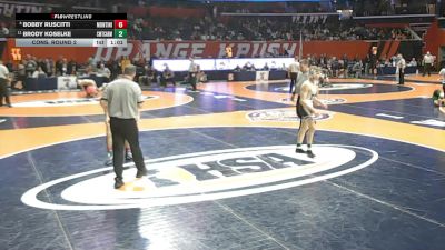 3A 126 lbs Cons. Round 2 - Brody Koselke, Chicago (Mt. Carmel) vs Bobby Ruscitti, Lombard (Montini)