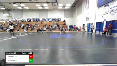 125 lbs Cons. Round 2 - Jesus Juarez, Sierra College vs Isaac Weaver, College Of Redwoods