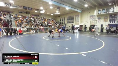 126 lbs Quarterfinal - Rocklin Zinkin, Buchanan vs Merrick Blackston, Centennial/Corona