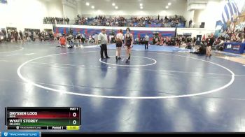 126 lbs Cons. Round 3 - Wyatt Storey, Kellogg vs Dryssen Loos, Buhl