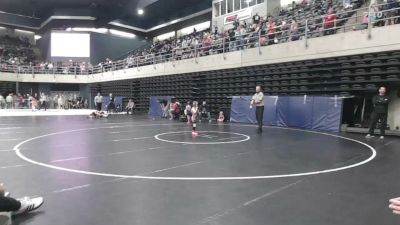 46 lbs Final - Everly Davidson, Cortland vs Braelynn Sutton, Kennedyville