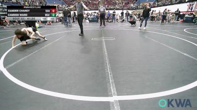 49 lbs Consi Of 16 #2 - Xander Chaney, Tecumseh Youth Wrestling vs Camden Ward, Weatherford Youth Wrestling