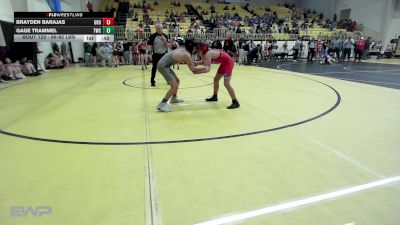 86-92 lbs Semifinal - Brayden Barajas, Grove vs Gage Trammel, Tahlequah Wrestling Club