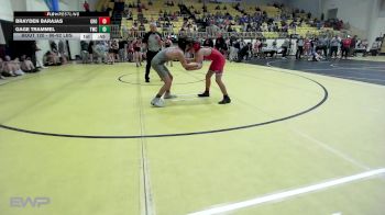 86-92 lbs Semifinal - Brayden Barajas, Grove vs Gage Trammel, Tahlequah Wrestling Club