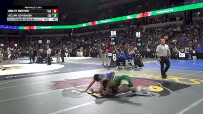 132 lbs Consi Of 16 #1 - Brady Mercer, Fountain Valley (SS) vs Azuan Gonzales, Eisenhower (SS)