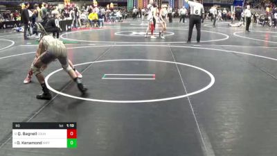 90 lbs Quarterfinal - Quinn Bagnell, Council Rock South vs Oakley Kenamond, Mifflinburg