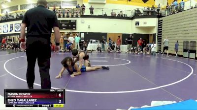 126 lbs Cons. Round 1 - Mason Bower, Intense Wrestling Club vs Enzo Magallanez, Team Jeff Wrestling Club