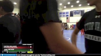 132 lbs Champ. Round 1 - Jake Decker, Canyon vs Jacob Williams, Los Alamitos High School