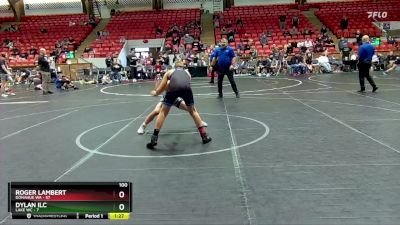 100 lbs Round 2 (4 Team) - Roger Lambert, Donahue WA vs Dylan Ilc, Lake WC